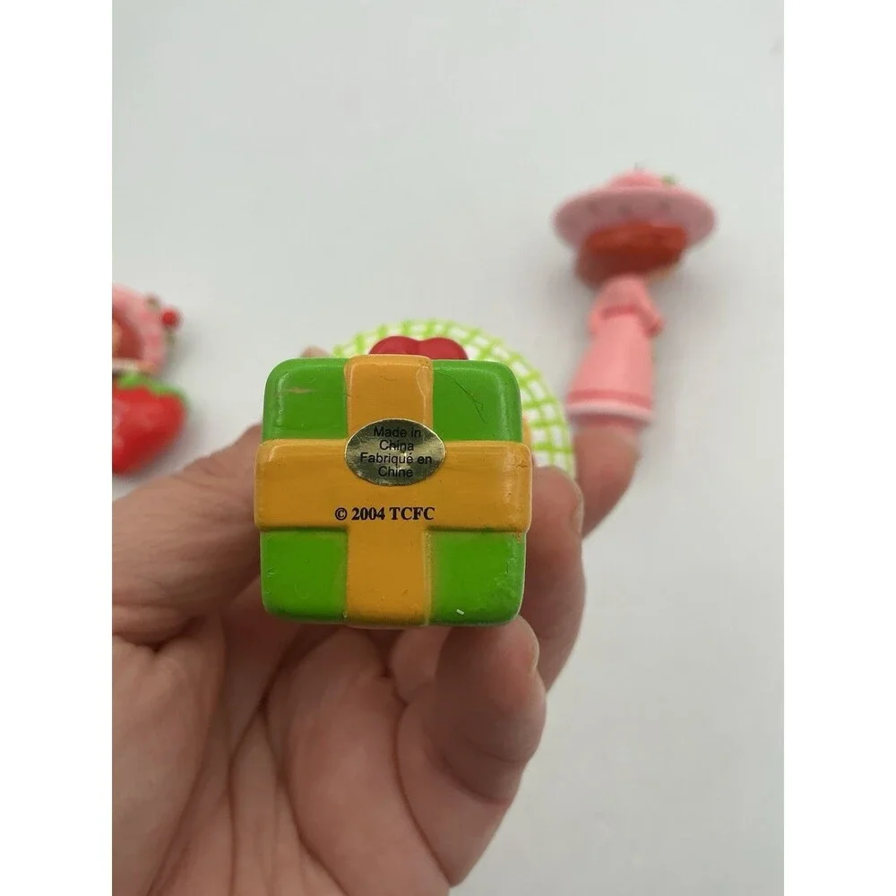 Strawberry Shortcake Christmas Ornament Lot VTG 2003 2004 TCFC Holiday Decor